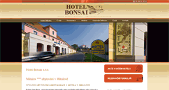 Desktop Screenshot of hotelbonsai.cz